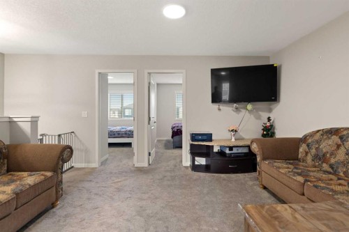 286 Cornerstone Crescent Ne, Calgary, AB - Indoor Photo Showing Living Room