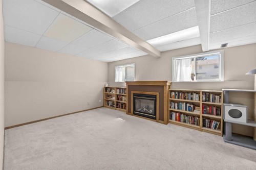 316 Coventry Close Ne, Calgary, AB - Indoor With Fireplace