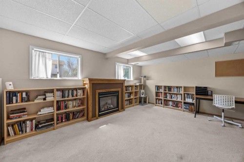 316 Coventry Close Ne, Calgary, AB - Indoor With Fireplace