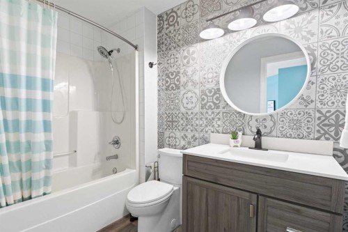 22 Brightondale Park Se, Calgary, AB - Indoor Photo Showing Bathroom