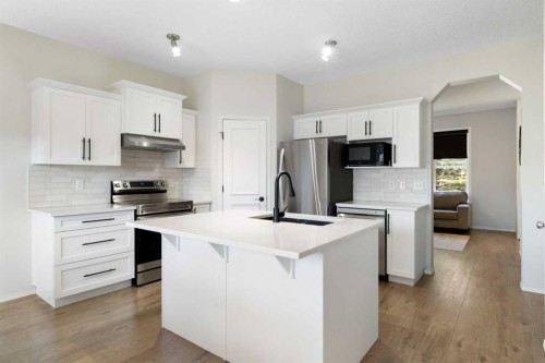 47 Covehaven Mews Ne, Calgary, AB - Indoor Photo Showing Kitchen With Stainless Steel Kitchen With Upgraded Kitchen