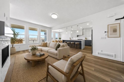 152 Copperhead Road Se, Calgary, AB - Indoor Photo Showing Living Room