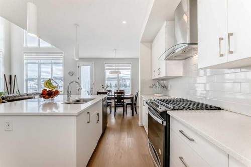 332 Magnolia Crescent Se, Calgary, AB - Indoor Photo Showing Kitchen With Double Sink With Upgraded Kitchen