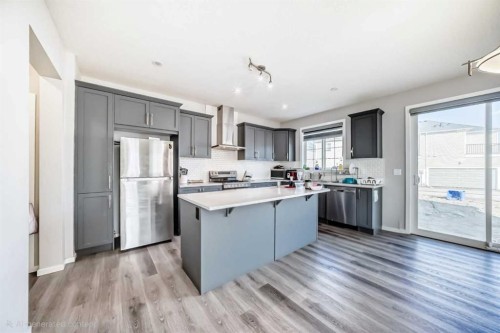 126 Cityspring Gate Ne, Calgary, AB - Indoor Photo Showing Kitchen With Upgraded Kitchen