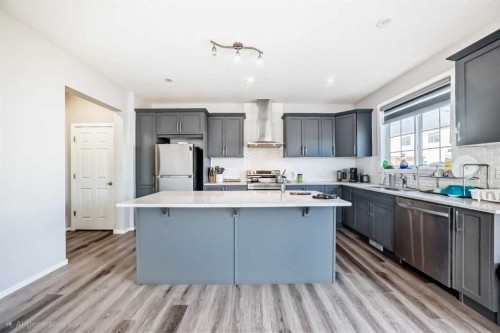 126 Cityspring Gate Ne, Calgary, AB - Indoor Photo Showing Kitchen With Upgraded Kitchen