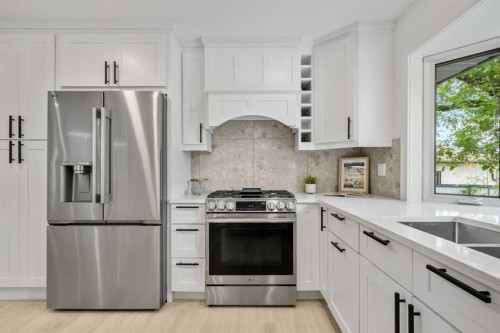 235 Lake Rosen Crescent Se, Calgary, AB - Indoor Photo Showing Kitchen With Stainless Steel Kitchen With Upgraded Kitchen
