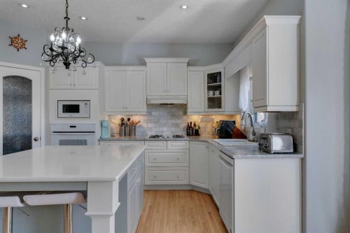 37 Mt Yamnuska Place Se, Calgary, AB - Indoor Photo Showing Kitchen With Upgraded Kitchen