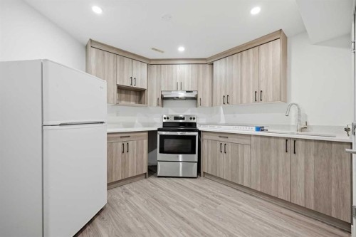 256 Saddlecrest Boulevard Ne, Calgary, AB - Indoor Photo Showing Kitchen
