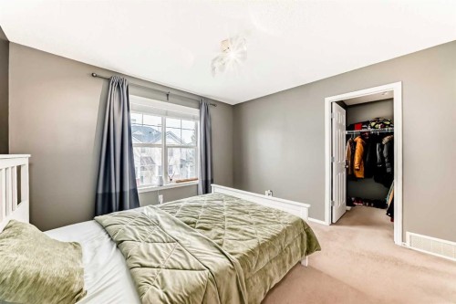 112 Country Village Cape Ne, Calgary, AB - Indoor Photo Showing Bedroom