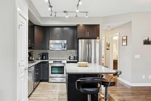 1127 Mckenzie Towne Row Se, Calgary, AB - Indoor Photo Showing Kitchen With Stainless Steel Kitchen With Upgraded Kitchen