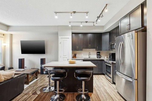 1127 Mckenzie Towne Row Se, Calgary, AB - Indoor Photo Showing Kitchen With Stainless Steel Kitchen