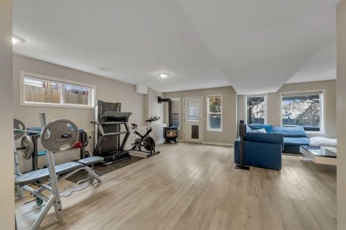 44 Douglas Glen Crescent Se, Calgary, AB - Indoor Photo Showing Gym Room