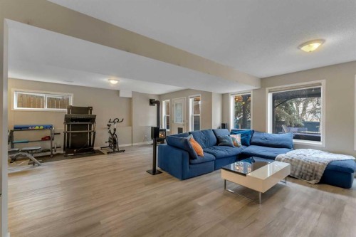 44 Douglas Glen Crescent Se, Calgary, AB - Indoor Photo Showing Living Room