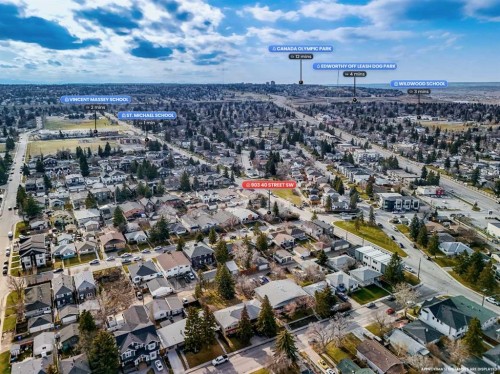 903 40 Street Sw, Calgary, AB - Outdoor With View