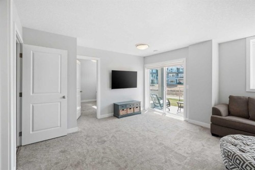 362 Canals Crossing Sw, Airdrie, AB - Indoor With Fireplace