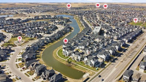 362 Canals Crossing Sw, Airdrie, AB - Outdoor With Body Of Water With View