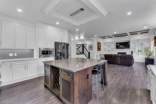 205 Kinniburgh Cove, Chestermere, AB - Indoor Photo Showing Kitchen With Upgraded Kitchen