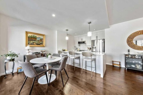 207-414 Meredith Road Ne, Calgary, AB - Indoor Photo Showing Dining Room