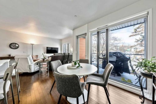 207-414 Meredith Road Ne, Calgary, AB - Indoor Photo Showing Dining Room
