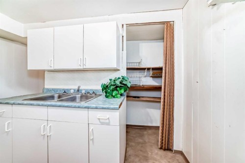 1527 49 Street Se, Calgary, AB - Indoor Photo Showing Kitchen With Double Sink