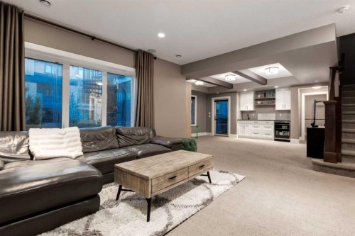 64 Mystic Ridge Way Sw, Calgary, AB - Indoor Photo Showing Living Room