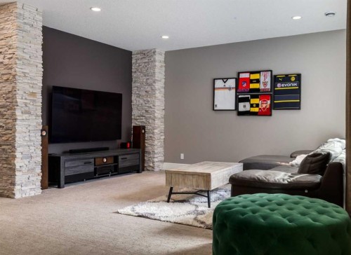 64 Mystic Ridge Way Sw, Calgary, AB - Indoor Photo Showing Living Room