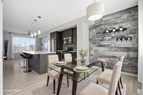 101 New Brighton Walk Se, Calgary, AB - Indoor Photo Showing Dining Room