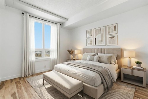 1507-8710 Horton Road Sw, Calgary, AB - Indoor Photo Showing Bedroom