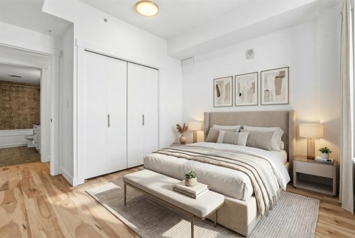 1507-8710 Horton Road Sw, Calgary, AB - Indoor Photo Showing Bedroom