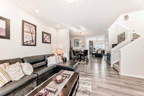 217 Masters Road Se, Calgary, AB - Indoor Photo Showing Living Room