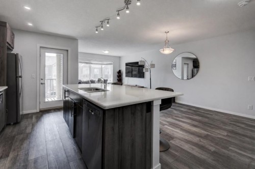 51 Cityscape Row Ne, Calgary, AB - Indoor Photo Showing Kitchen With Double Sink