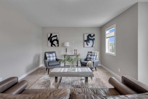 175 Brightoncrest Point Se, Calgary, AB - Indoor Photo Showing Living Room