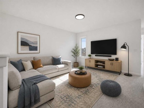 260 Dawson Wharf Crescent, Chestermere, AB - Indoor Photo Showing Living Room