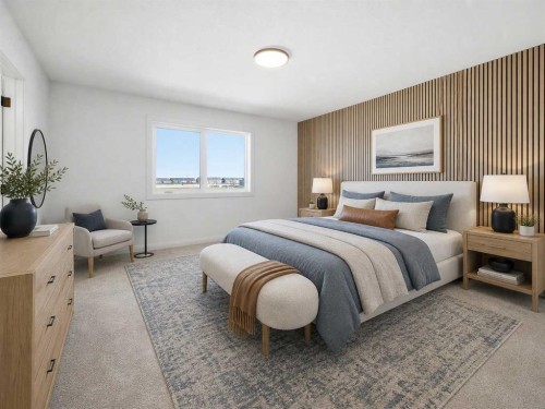 260 Dawson Wharf Crescent, Chestermere, AB - Indoor Photo Showing Bedroom