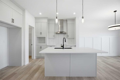 260 Dawson Wharf Crescent, Chestermere, AB - Indoor Photo Showing Kitchen With Upgraded Kitchen