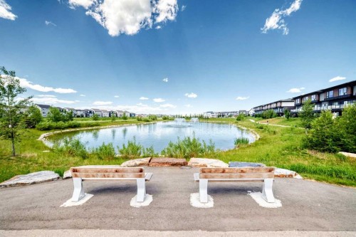 3101-55 Lucas Way Nw, Calgary, AB - Outdoor With Body Of Water With View