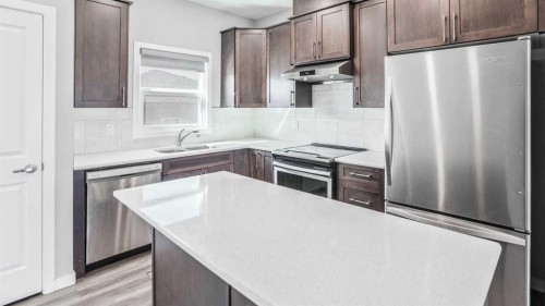567 Cornerstone Avenue Ne, Calgary, AB - Indoor Photo Showing Kitchen With Upgraded Kitchen