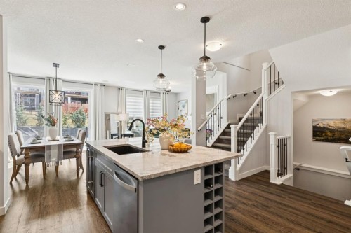 36 Crestbrook Link Sw, Calgary, AB - Indoor Photo Showing Kitchen With Upgraded Kitchen