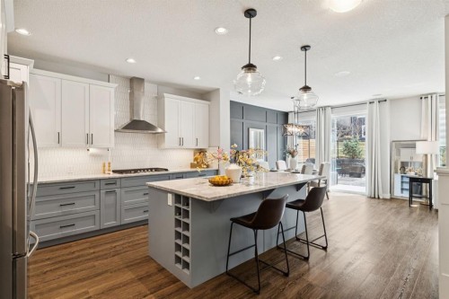 36 Crestbrook Link Sw, Calgary, AB - Indoor Photo Showing Kitchen With Stainless Steel Kitchen With Upgraded Kitchen