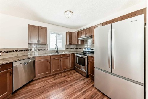 51 Covington Rise Ne, Calgary, AB - Indoor Photo Showing Kitchen With Double Sink