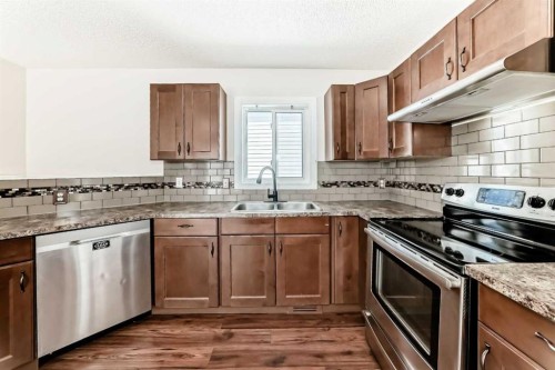 51 Covington Rise Ne, Calgary, AB - Indoor Photo Showing Kitchen With Double Sink