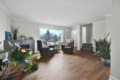 674 Regal Park Ne, Calgary, AB - Indoor Photo Showing Living Room