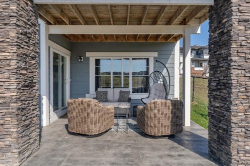 49 Marquis Grove Se, Calgary, AB - Outdoor With Deck Patio Veranda
