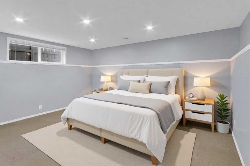 24 Evansbrooke Point Nw, Calgary, AB - Indoor Photo Showing Bedroom