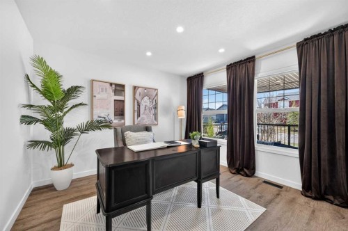85 Boulder Creek Manor Se, Langdon, AB - Indoor Photo Showing Office