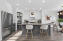 85 Boulder Creek Manor Se, Langdon, AB  - Indoor Photo Showing Kitchen With Upgraded Kitchen 