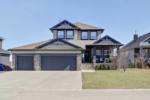 85 Boulder Creek Manor Se, Langdon, AB - Outdoor With Facade