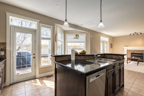 72 Wentworth Crescent Sw, Calgary, AB - Indoor Photo Showing Kitchen With Double Sink