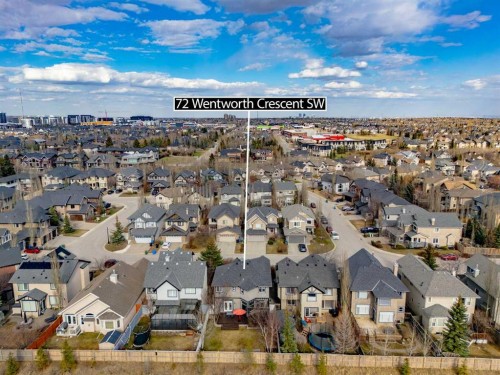 72 Wentworth Crescent Sw, Calgary, AB - Outdoor With View
