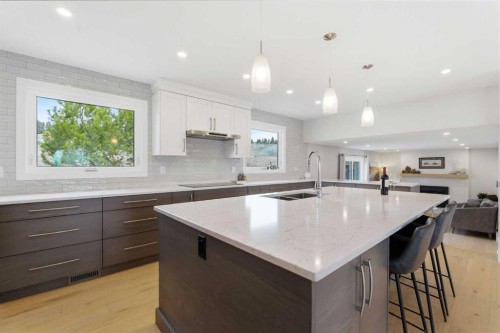 832 Edgemont Road Nw, Calgary, AB - Indoor Photo Showing Kitchen With Double Sink With Upgraded Kitchen